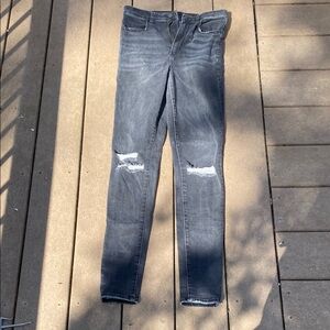 American Eagle black Distressed Women Jeans